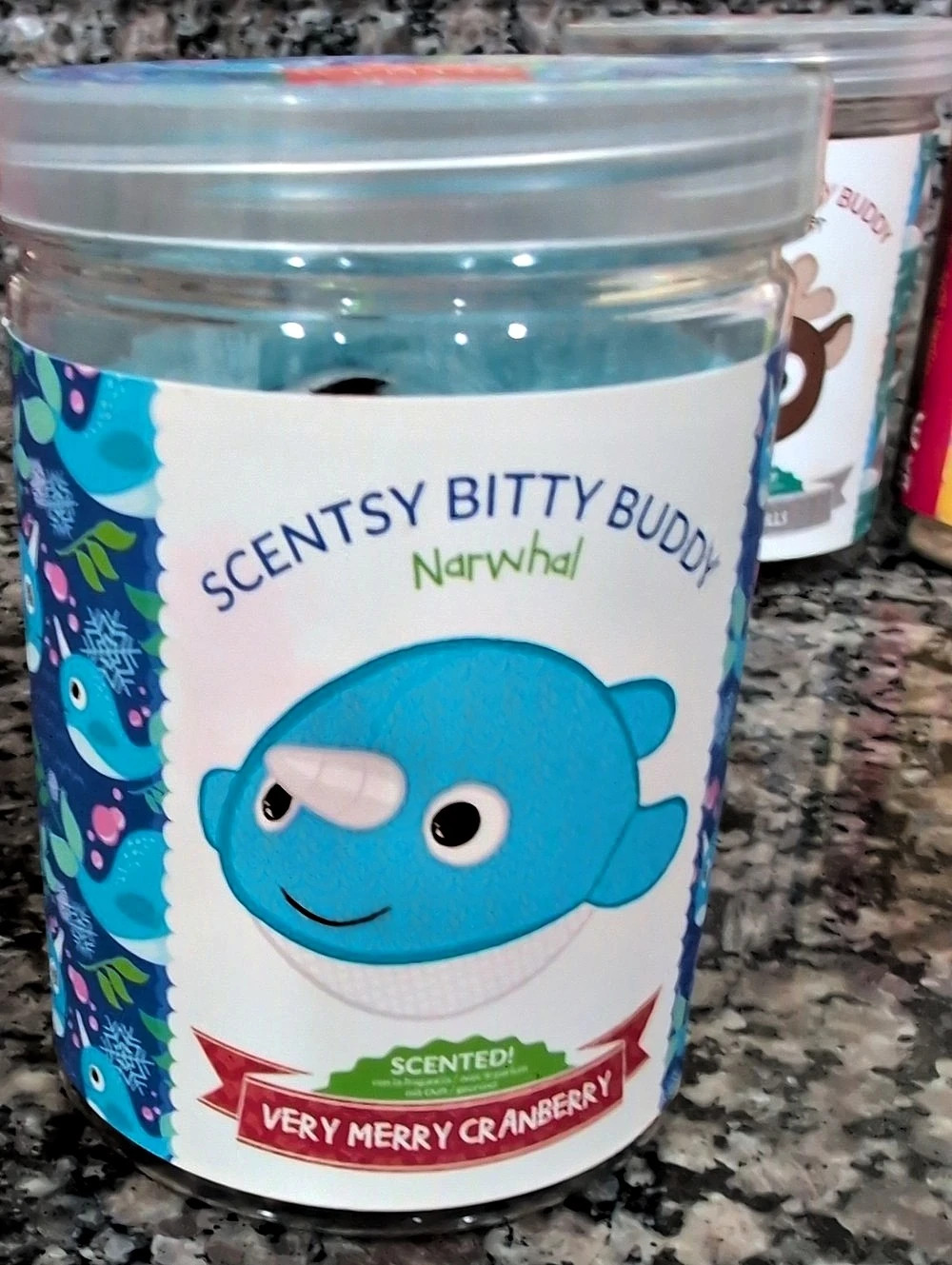 Scentsy Nico the Narwhal Scentsy Bitty Buddy Bitty Buddy Blue & White NWT